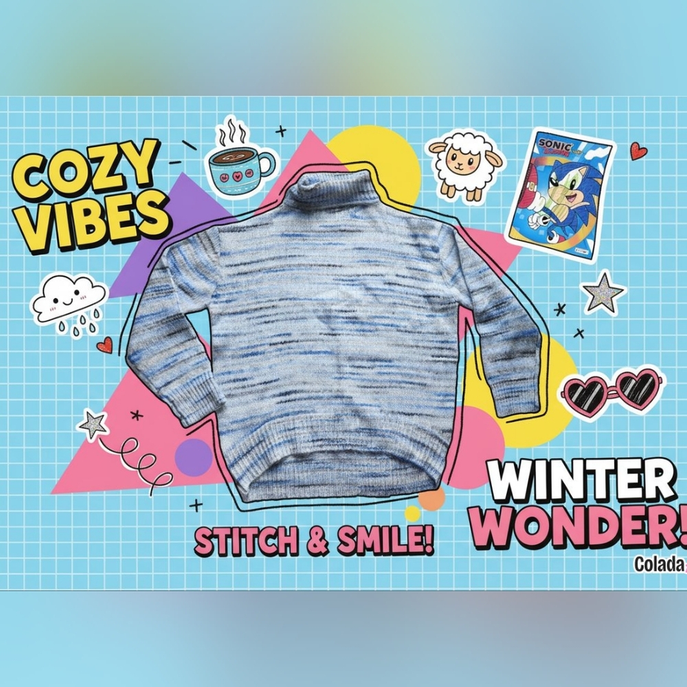 Blue Sweater Forbwoman